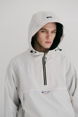 BSMステッチフーデッドアノラックジャケット/BSR2223FWJK078 BSM STRETCH HOODED ANORAK JACKET CREAM