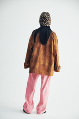 Corduroy Pintuck Band Pants  (pink)