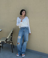 ローライズダメージパンツ / no.5170 low rise damage pants