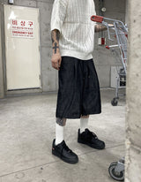 ワイドハーフストリングデニムショートパンツ / No.9607 Z wide half string denim SHORTS