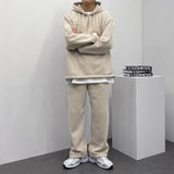 マルチコーデュロイセミジップアップフーディー/Multi-corduroy semi- zip-up hood (3 colors)
