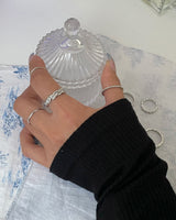 [8セット] デイリーチェーンレイヤードリングセット / [8 set] Daily Chain Layered Ring Set