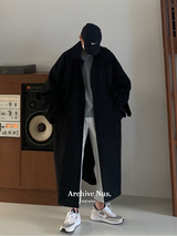 Nus. Black Mac Coat(봄 가을)