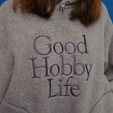 フリースフーディー / GHL FLEECE HOODIE_LAVENDER MACARON