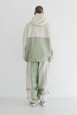 ラインブロックフーディージャケット/BSR2223FWJK029 LINE BLOCK HOODED JACKET CREAM KHAKI