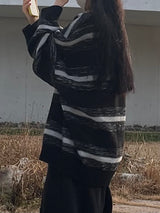 ストライプウェーブニットウェア/Stripe wave Knitwear