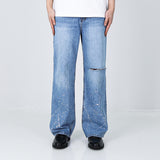 ナイフカットペイントスプラッターデニム / KNIFE CUT PAINT SPLATTER DENIM