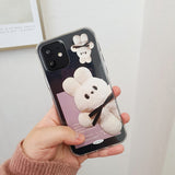 ジャイアントバニーダンダンジェリーハードアイフォンケース/Giant Bunny Dung dung Jelly Hard phone case beige
