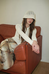 FLYNN bucket hat_ivory