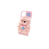 SUN CASE PATCH FUR BEAR LIGHT PINK (6535227539574)