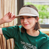 Palm Tree Logo Sun Cap Beige