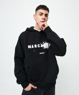 BURST LOGO HOODIE (BLACK) (4612192370806)