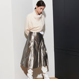 LINDA PLEATS SKIIRT, SILVER (6630755565686)