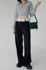 オビカラーマッチングロングスラックス / no.874 obi color matching long slacks (2color)