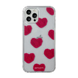 ニットハートケース / knit heart case