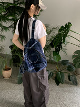 チャピンスクエアウォッシングデニムバックパック / Chaffin Square Washed Denim Backpack
