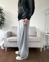 Side Snap Wide Sweatpants