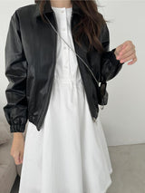 Two-Way Leather Jumper (2 colors)