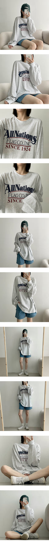 オールネーションロングスリーブTシャツ / All Nation Long Sleeve Tee