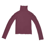 エボニーシャーリングタートルネックトップ/Ebony shirring turtleneck top (pink)