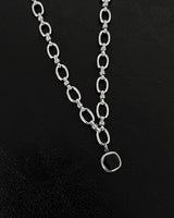 MB20) 1216ブラックメダルサージカルスチールチェーンネックレス