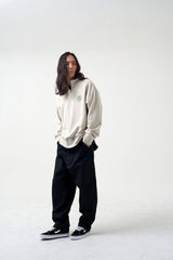 ハーフジップスウェットシャツ / Half-Zip Sweatshirt_Oatmeal