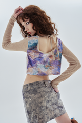 スペースTシャツ / space tee_beige