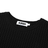 スモールチェリーニット半袖Tシャツ / UNI SMALL CHERRY SHORT SLEEVED KNIT KS [BLACK]