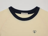 コントラストレグランクロップTシャツ