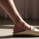 シルバーシンスネークチェーンアンクレット(スペアチェーン)/silver thin snake chain anklet (silver / spare chain)