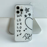 Left - we love love Phone Case
