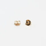 14K gold cognac diamond earring (6680489001078)
