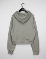 フォトクロップフードTシャツ/Photo Crop Hooded T-shirt (2color)