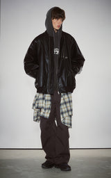 DIAGONAL CARGO PANTS_BROWN