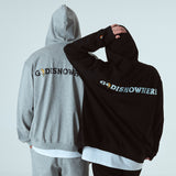 オーバーフィットプリンティングフードジップアップ/OVERFIT PRINTING HOOD ZIP-UP-BLACK