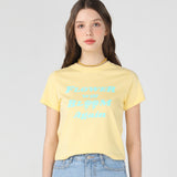 FWBA crop T shirts [Yellow] (6535244710006)