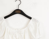 キュートストラップパフ半袖ミニワンピース / Cute Strap Puff Short Sleeve Mini Dress
