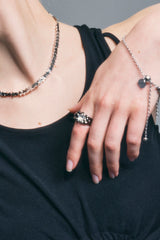 NO.323 [BLACK] GEOMETRY STAR RING