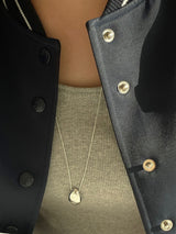 (silver925) Brush long necklace
