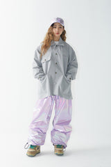 ロゴカラーコットンベーシックジャケット/BSR2223FWJK063 LOGO COLLAR COTTON BASIC JACKET GRAY