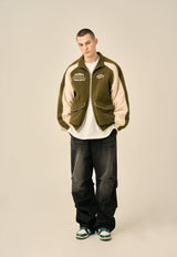 FLEECE PADDED JACKET - KHAKI