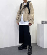 ワックス コーテッド クロップド ボンバージャケット / OWN Wax Coated Cropped Bomber Jacket (3 colors)