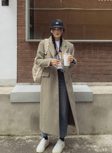 [wool30%] オアシングルウールロングコート