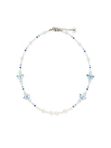 バタフライパールネックレス / BUTTERFLY PEARL NECKLACE BLUE