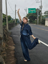 ディープオーシャンデニムセットアップパンツ