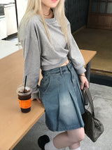 Mickey two tuck mini skirt