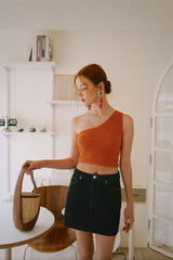 セットザルールズワンショルダートップ / Set The Rules One Shoulder Top