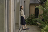 Vボタンカーディガン/V BUTTON CARDIGAN_IVORY