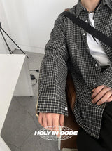 No.9983 R check cotton over SHIRT