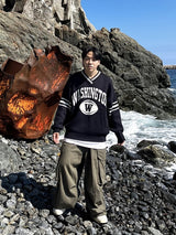ウォッシングトーンVネックニットウェア/Washington V-neck Knitwear
